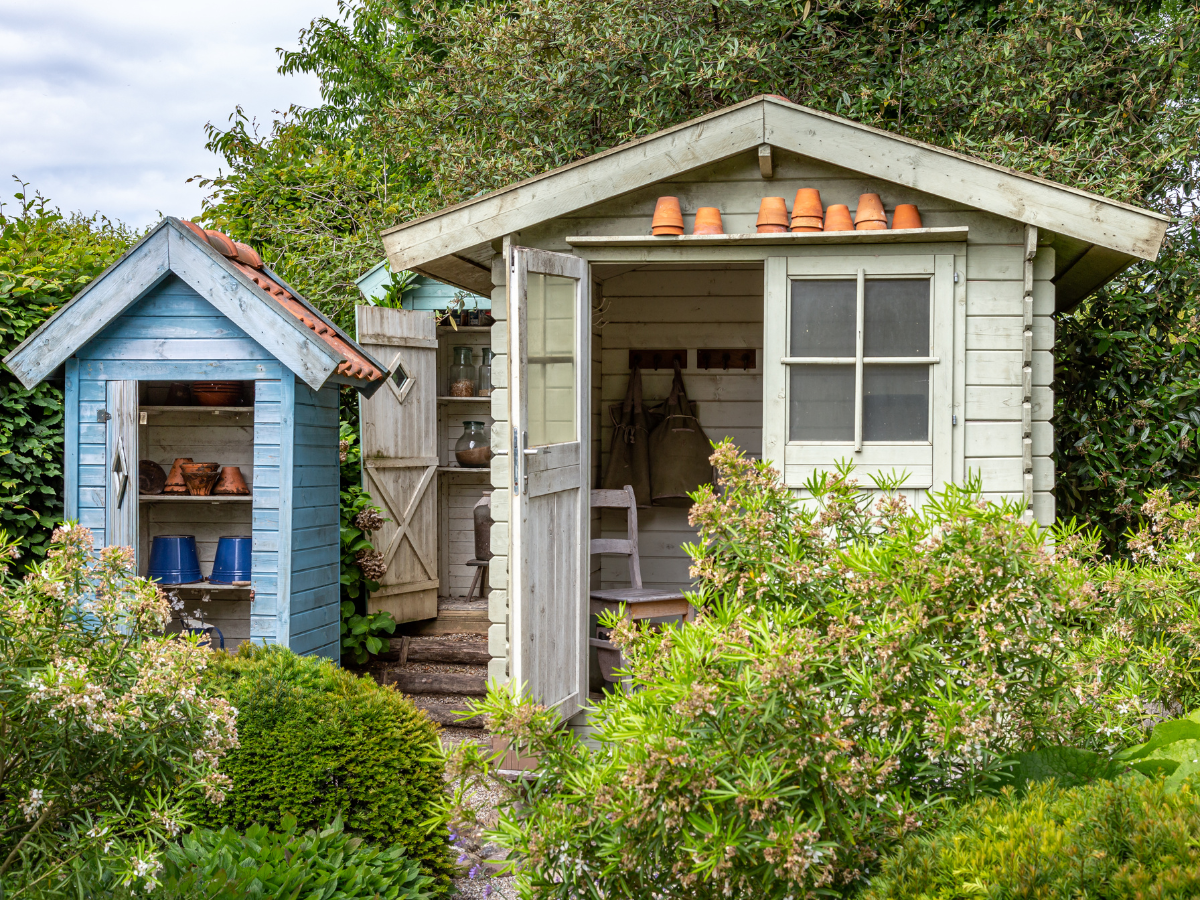 Gatenhaus/gartenhütte im Grünen